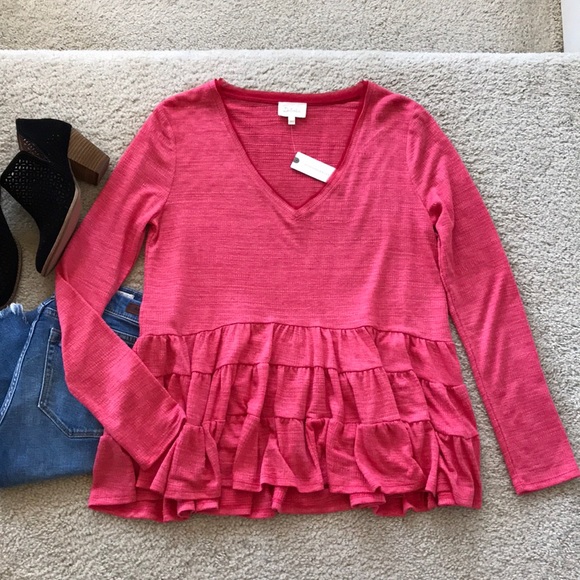 Anthropologie Tops - {Anthropologie} Thea Ruffled Peplum Top